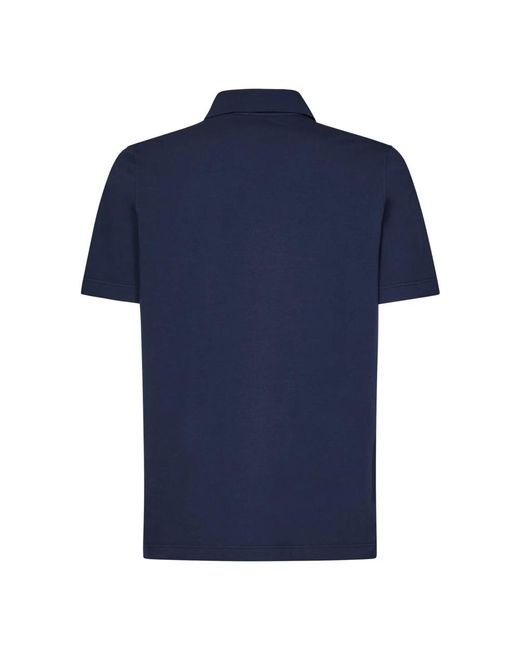 Sease Blaues geripptes polo t-shirt in Blue für Herren