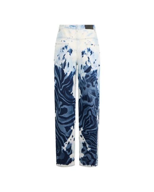Alberta Ferretti Blue Straight Fit Jeans