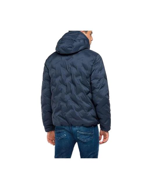Replay Blue Down Jackets for men