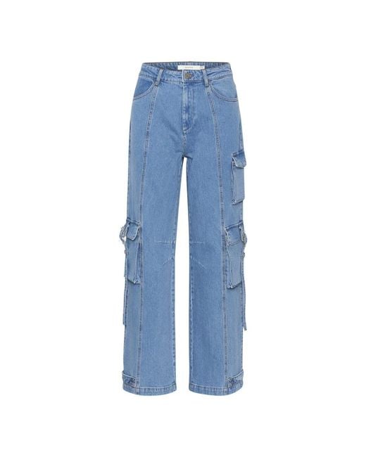 Gestuz Blue Straight Fit Jeans