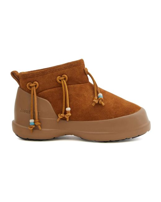 Chunky Suede Slip-On Botas, Mujer, Talla Moon Boot de color Brown