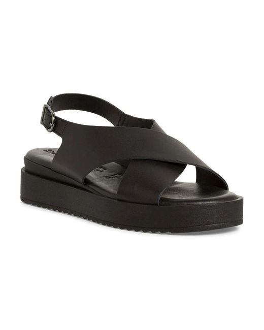 Tamaris Black Flat Sandals
