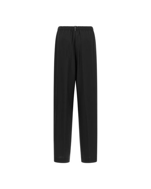 Fabiana Filippi Black Straight Trousers