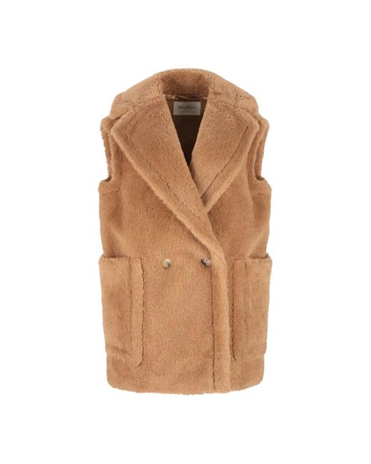 Max Mara Brown Waistcoats