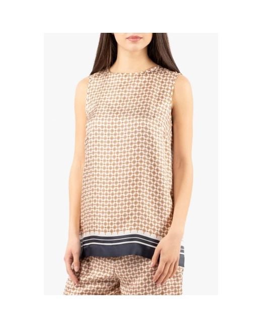 Max Mara Natural Sleeveless Tops