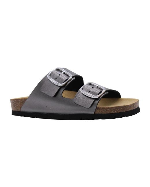 Scholl Schoenen ,Grijs ,Comfortabele Slipper Voor Dagelijks Gebruik in het Black