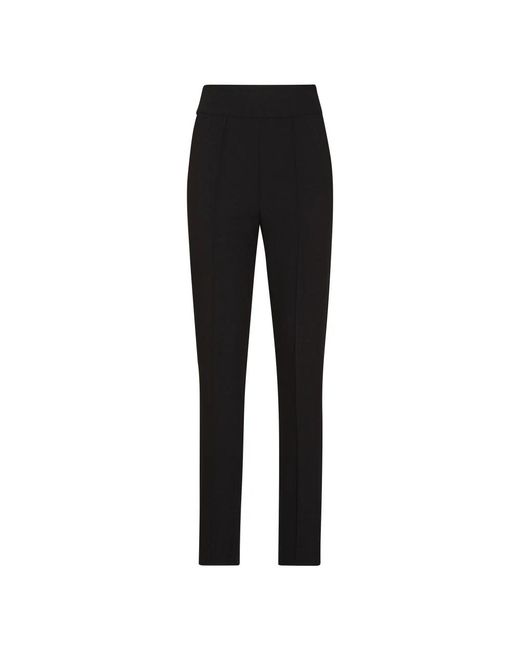 Philipp Plein Black Crepe Basic Zigarettenhose