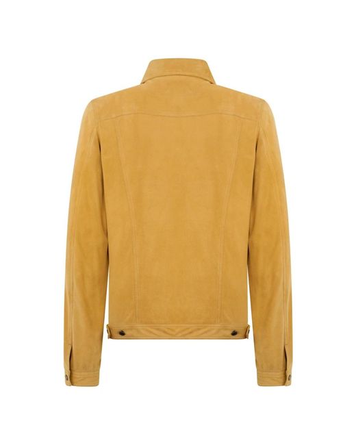 Moorer Yellow Leather Jackets for men
