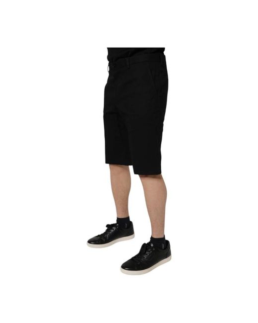 Dolce & Gabbana Black Bermudas for men