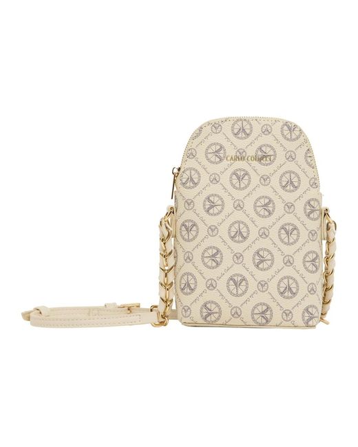 carlo colucci Shoulder Bags in het Natural