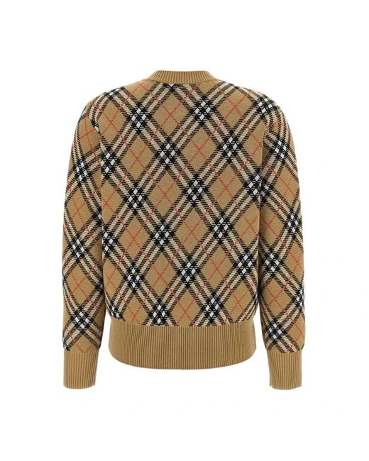 Burberry Green Check Strickpullover
