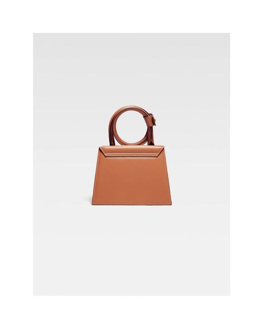 Jacquemus Brown Chiquito noeud leder tasche