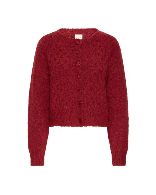 Cardigans Ichi de color Red