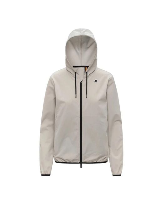 K-Way Gray Light Jackets for men