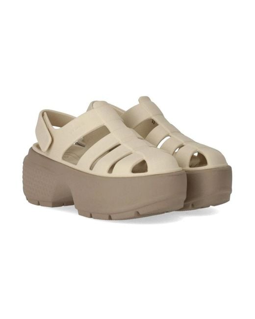 CROCSTM Gray Flat Sandals