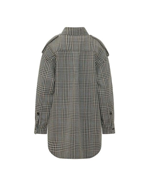 Stella McCartney Geruite Overshirt in het Gray