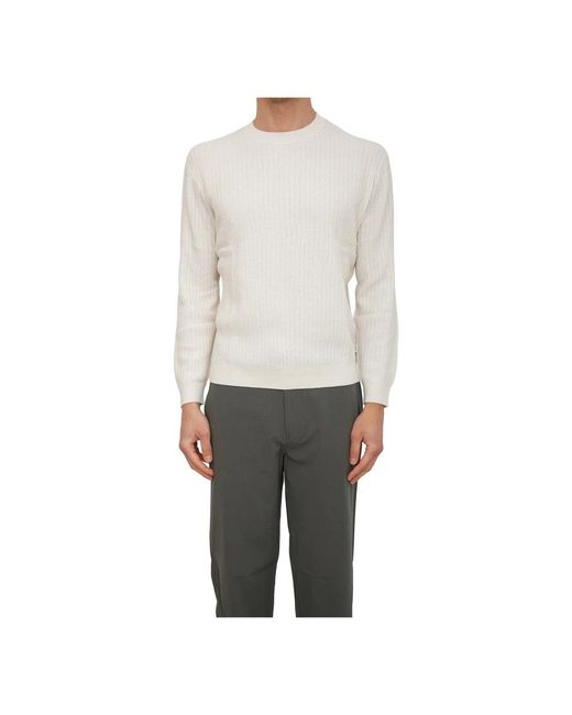 ARMANI EXCHANGE Gray Round-Neck Knitwear for men