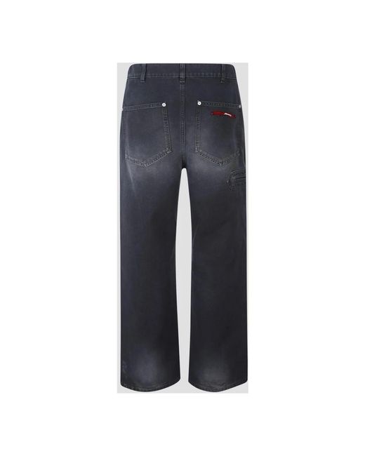Marni Jeans ,Zwart ,Wide Jeans in het Blue voor heren