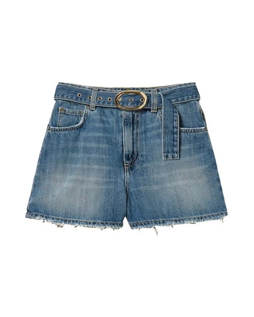 Twinset Blue Denim Shorts