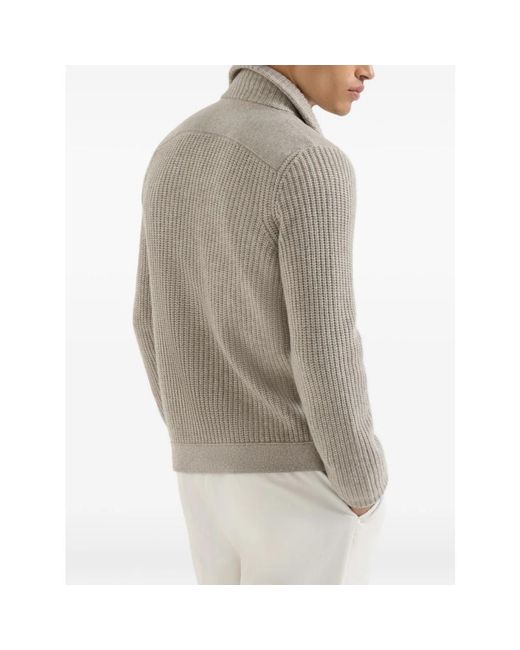 Brunello Cucinelli Gray Cashmere Knitwear for men