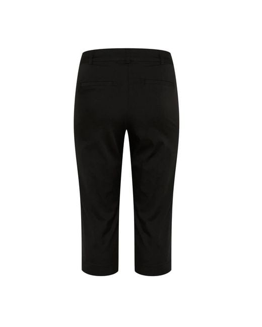 Kaffe Black Cropped Trousers