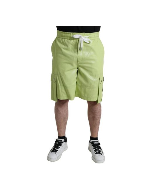 Dolce & Gabbana Green Casual Shorts for men