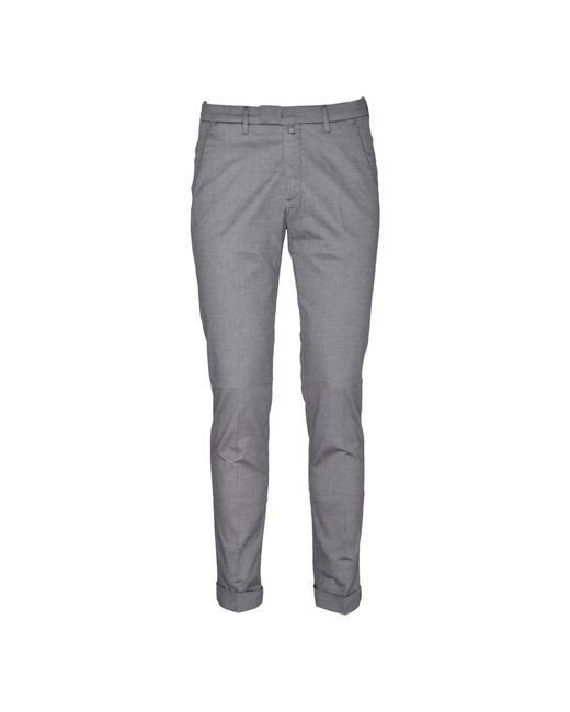 BRIGLIA Gray Chinos for men