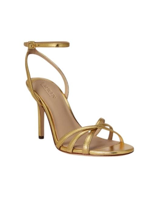 Ralph Lauren Metallic High Heel Sandals