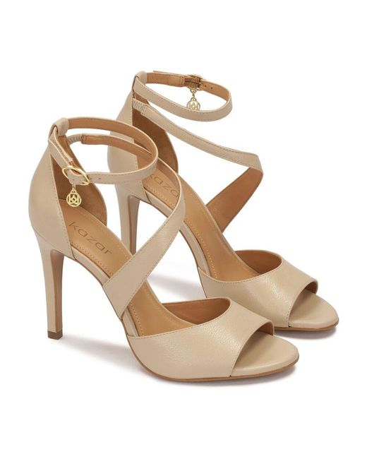 Kazar Metallic Sandalen Mit Einem Diagonalen Riemen
