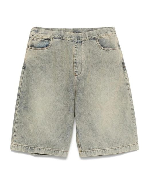 Entire studios Gray Denim Shorts for men