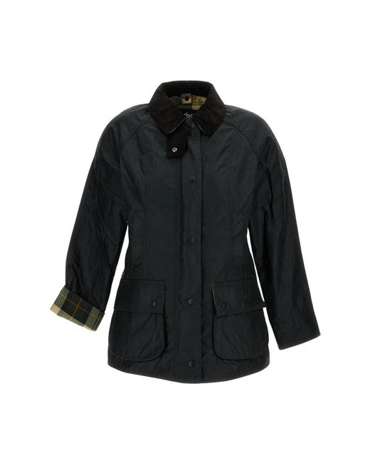Barbour Beadnell Wax Jacket in het Black