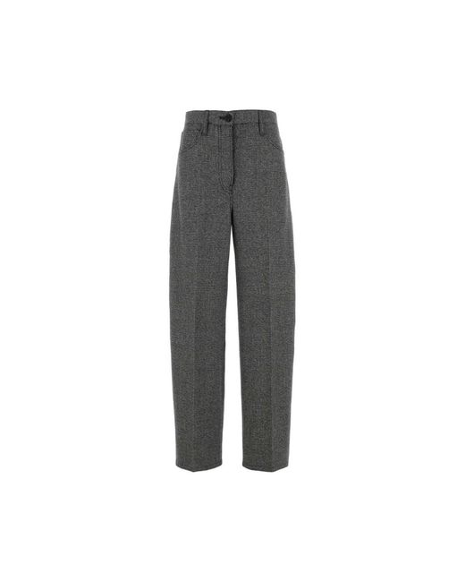 Prada Gray Tapered Trousers
