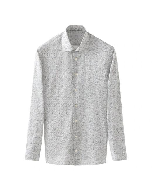 Eton of Sweden Gray Casual Shirts for men