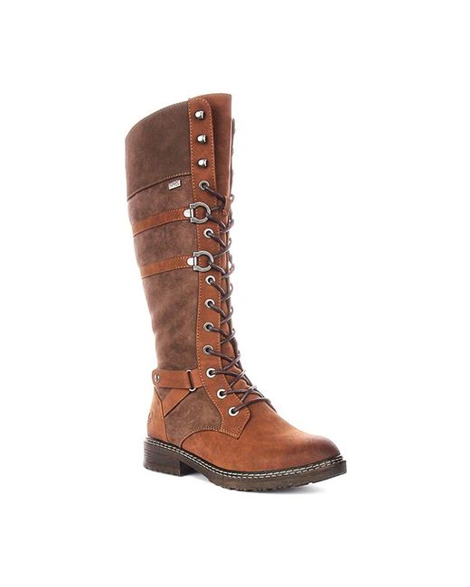 Rieker Brown Lace-Up Boots