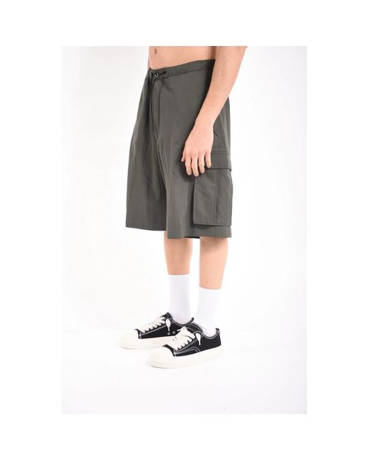 Nine:inthe:morning Gray Long Shorts for men