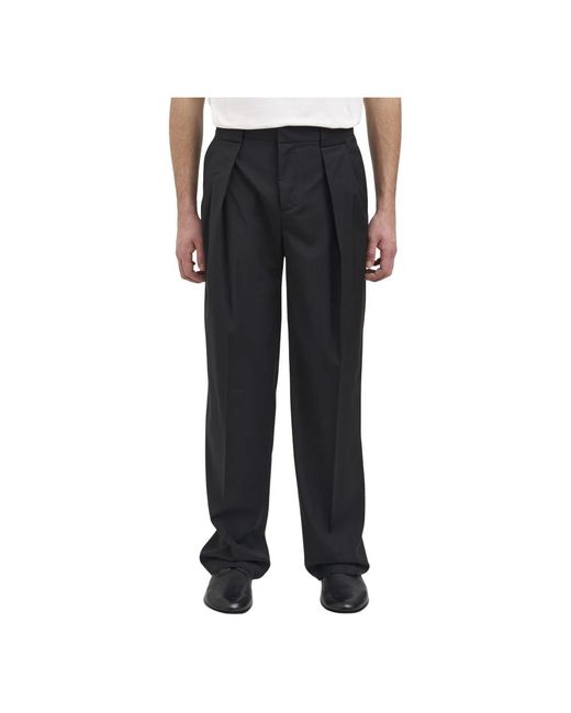 Paura Black Wide Trousers for men