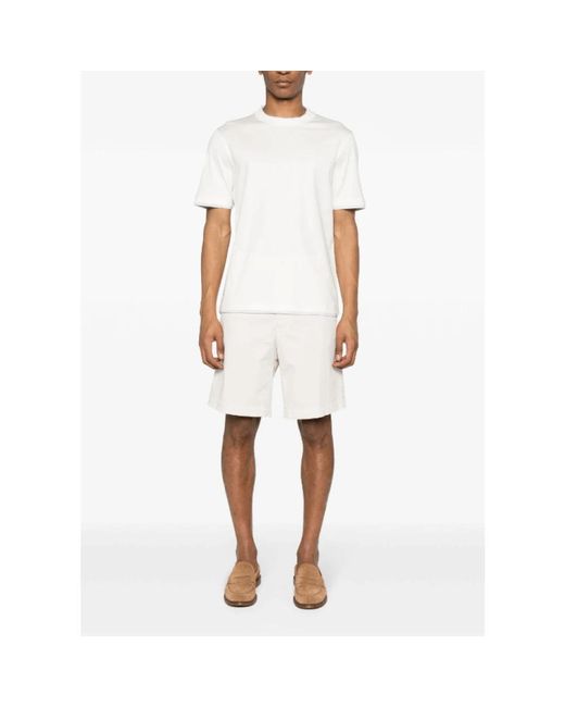 Brunello Cucinelli White T-Shirts for men