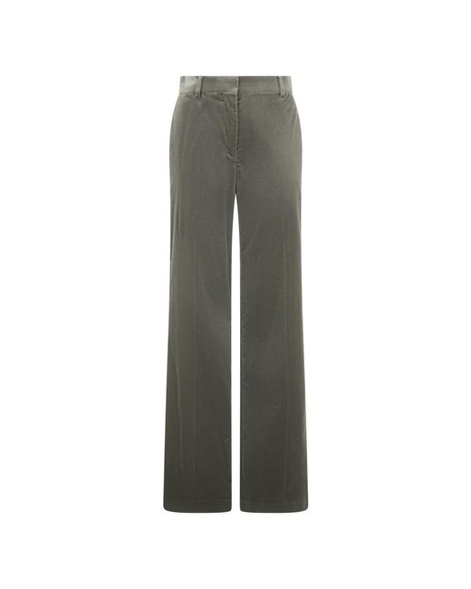 Alberta Ferretti Gray Wide Trousers