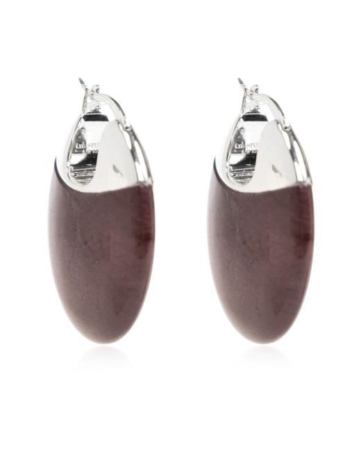 Earrings LIE STUDIO de color Brown