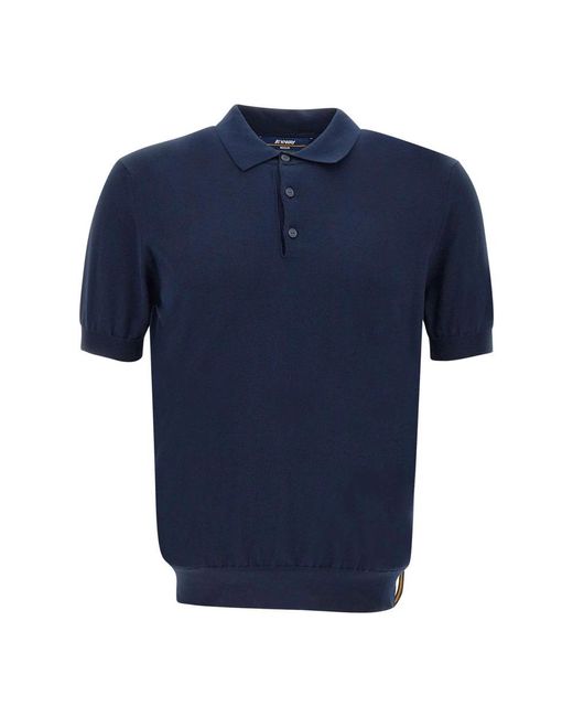 K-Way Blue Polo Shirts for men