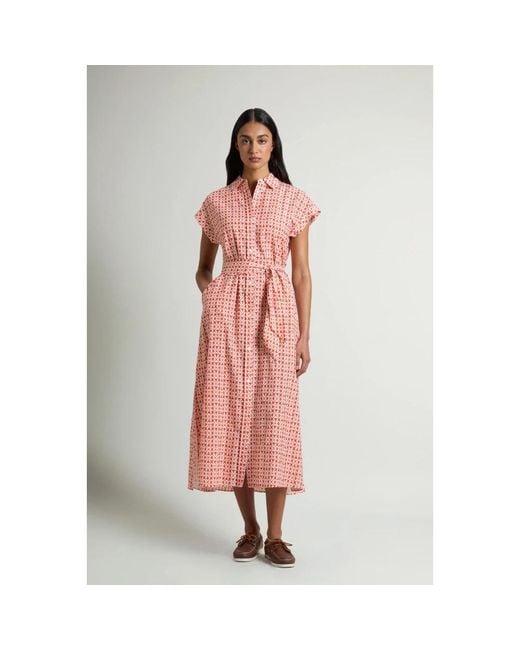 Woolrich Pink Shirt Dresses