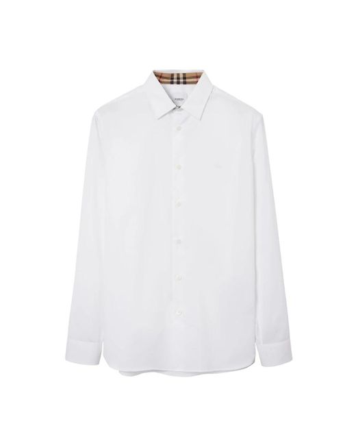 Elegancka koszula di Burberry in White da Uomo