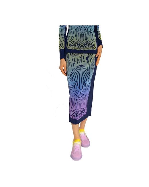Stella McCartney Blue Midi Skirts