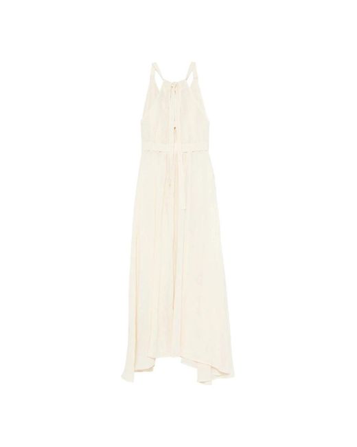 120% Lino White Maxi Dresses