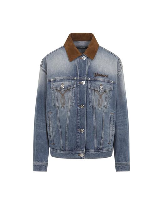 Versace Blue Denim Jackets