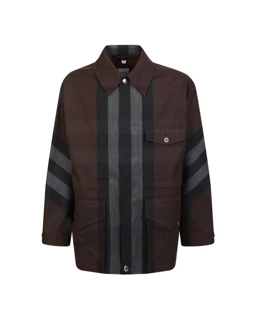 Burberry Jassen ,Bruin ,Bruine Jas Voor Mannen Ss 23 in het Black voor heren