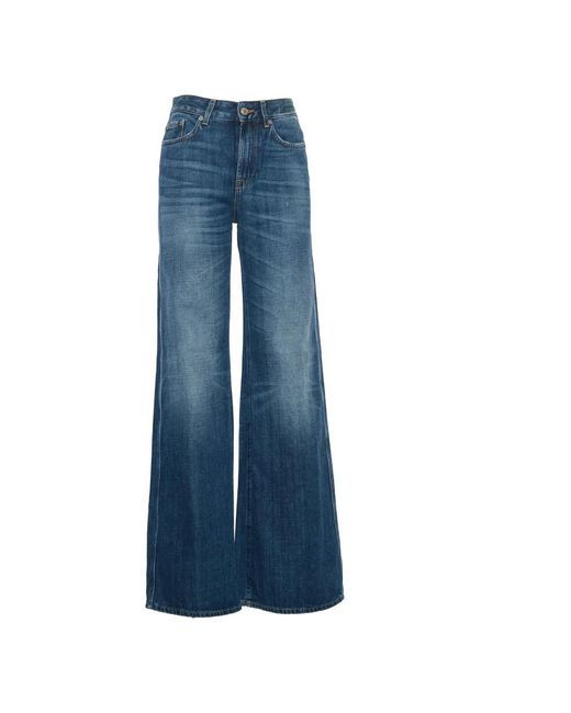 Department 5 Wide Leg Jeans Azzurro Ss25 in het Blue