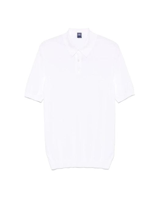Fedeli White Polo Shirts for men