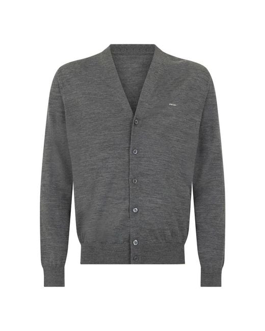 Prada Gray Cardigans for men