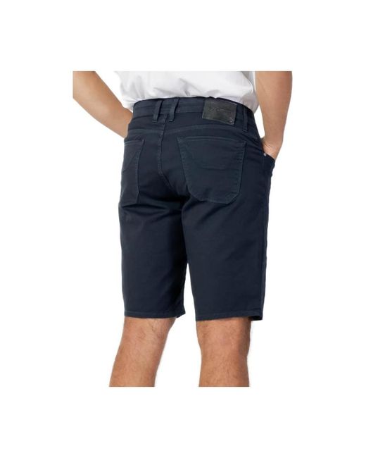 Jeckerson Blaue einfarbige shorts für männer in Blue für Herren